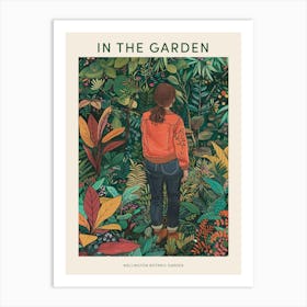 In The Garden Poster Wellington Botanic Garden New Zealand 1 Art Print