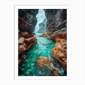 Cliffs In The Sea Art Print