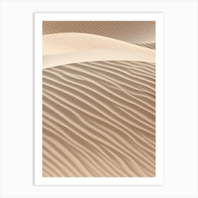 Sand Dunes In The Desert Art Print