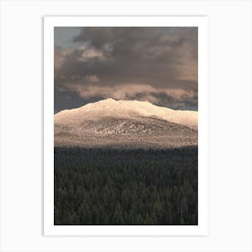 Snowy Mountain Wall Decor Art Print