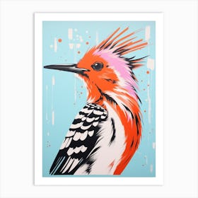 Andy Warhol Style Bird Hoopoe 2 Art Print