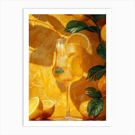 Aperol Spritz Orange 83 Art Print