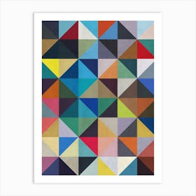 Squares and triangles in harmony 5 Art Print