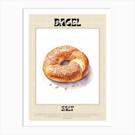 Salt Bagel 8 Art Print