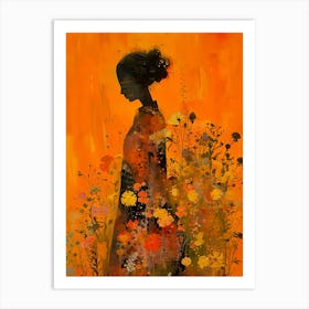 Woman In A Field Art Print