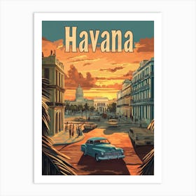 Aihrgdesign A Mid Century Modern Travel Poster For Havana Sho 5fefe2ab 9927 446a Ae9b 3bbfac11d50b 2 Art Print