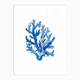 Blue Coral Beach House Art Print