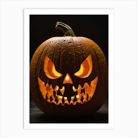 Halloween Pumpkin Carving Art Print