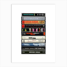 Duran Duran - Albums Cassette Print Art Print