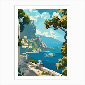 Mediterranean Seaside Art Print