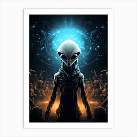 Gray Alien 01 Art Print