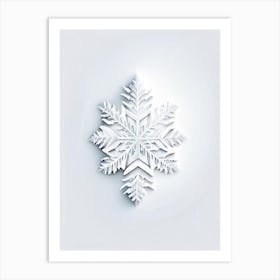 Ice, Snowflakes, Marker Art 2 Art Print