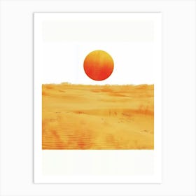 Sunset In The Desert 9 Art Print