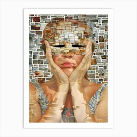 Mosaic Woman Art Print