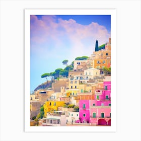 Ravello, Italy Colourful View 2 Art Print