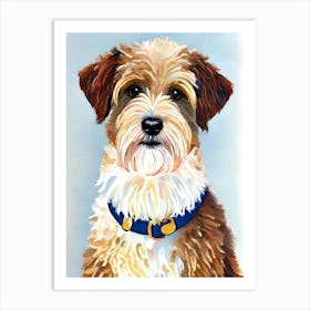 Soft Coated Wheaten Terrier 3 Watercolour Dog Art Print