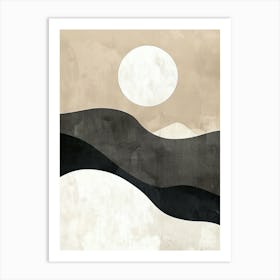 Ocean Of Sand Minimalist Style Poster