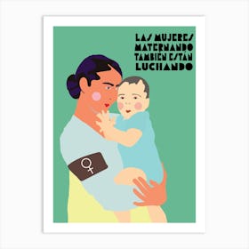 Woman Holding Baby Art Print