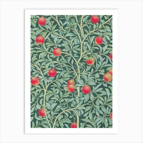 Pomegranate Vintage Botanical Fruit Art Print