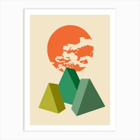 Cubic Landscape Art Print