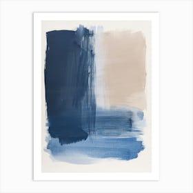 Blue And Tan Art Print