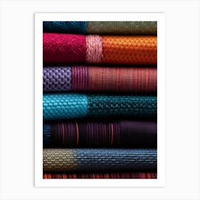 Colorful Textiles Art Print