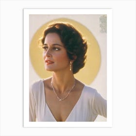 Debra Winger Retro Collage Movies Art Print