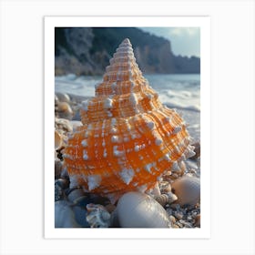 Sea Shell On The Beach Art Print