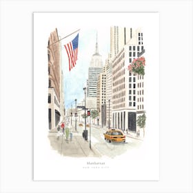 Manhattan New York City Art Print