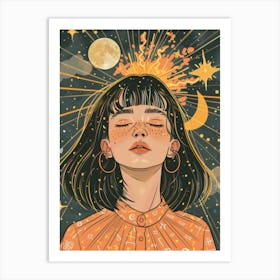 Zodiac Girl Art Print