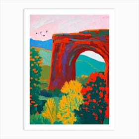 Arches National Park United States Of America Abstract Colourful Art Print