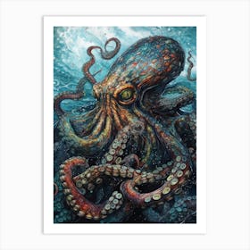 Octopus 6 Art Print