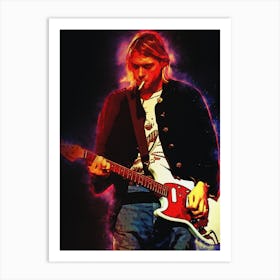 Spirit Of Kurt Cobain Live & Loud 1993 Art Print