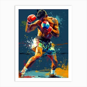 Boxer In Action 1 sport Art Print