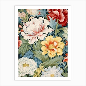 Floral Wallpaper 18 Art Print