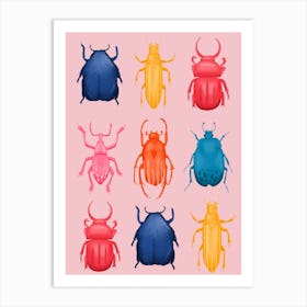 Beetles Art Print
