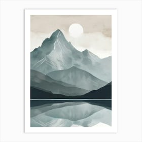 The Mountain Embrace Art Print