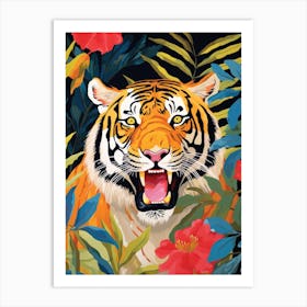 Tiger In The Jungle 24 Art Print