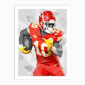 Isiah Pacheco Kansas City Chiefs Art Print