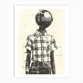 Man With A Helmet 1 Art Print