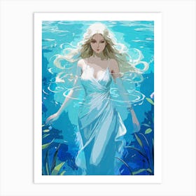 Beauty Woman Underwater Poster