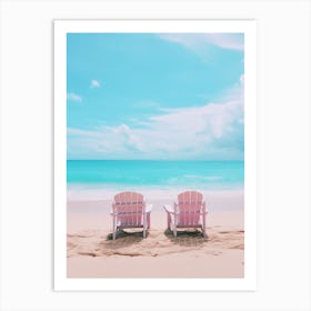 Surin Beach Phuket Thailand Turquoise And Pink Tones 2 Art Print