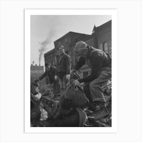 Untitled Photo, Possibly Related To Working On The Levee At Bird S Point, Missouri During The Height Of The Flood Art Print