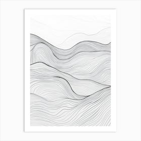 Abstract Line Drawing 7 Art Print