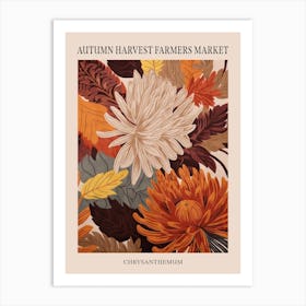 Fall Botanicals Chrysanthemum 3 Poster Art Print