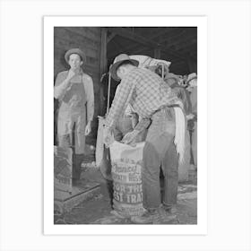 Sewing Up Sack Of Potatoes, Klamath County, Oregon By Russell Lee Art Print