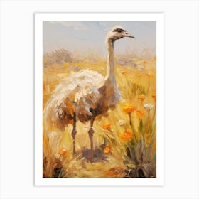 Bird Painting Emu 2 Art Print