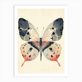 Colourful Insect Illustration Butterfly 32 Art Print