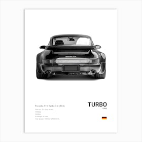 Porsche 964 Turbo Art Print