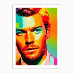 Sam Worthington Colourful Pop Movies Art Movies Art Print